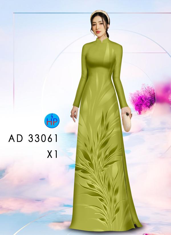 Vải Áo Dài Hoa In 3D AD 33061 17